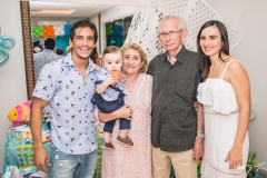 Rodolfo e Iago Machado, Ireuda Andrade, Raimundo Bruno e Marina Machado