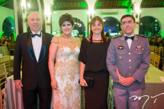 Amarílio e Sâmia Cavalcante, com Estevão e Liane Teófilo