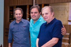 Cláudio Rocha, Edson Queiroz Neto e Tasso Jereissati