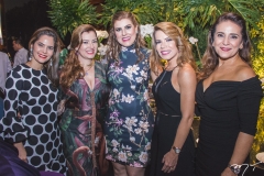 Cristiana Carneiro, Aline Félix Barroso, Carla Pereira, Maira Silva e Patrícia Macedo