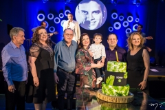 Majela e Vera Félix, Régis, Aline, Victor e Igor Barroso, com Lenise Rocha