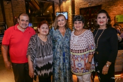Eduardo e Clea Queiroz, Janice Machado, Daniela Leite e Mona Lisa Gentil