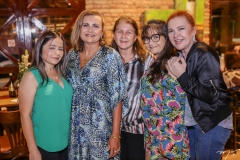 Micheline Freitas, Janice Machado, Andrea Camara, Ortolona Maia e Cláudia Rebouças