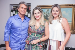 Heitor Barreto, Ludimila Barreto e Raquel Cavalcante