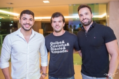 Vitor Siqueira, Vitor Aragão e Eduardo Souza
