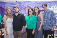 Aline Frota, José Alencar, Maria Zilda Alencar, Renata e Marcelo Pinheiro