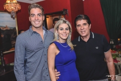 Leonardo e Amanda Vidal e Dito Machado