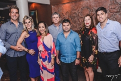 Leonardo e Amanda Vidal, Márcia, Márcio, Igor, Marina e Márcio Távora
