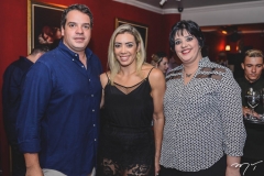 Thiago Holanda, Luana Proença e Claudia Holanda
