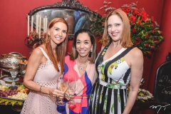 Weyne Moreira, Márcia Távora e Claudia Canamary