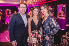 Marcelo, Luana e Adriana Arrais