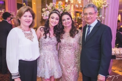Kaline Sampaio, Maria Clara Rebelo Maia, Ivana Rebelo e Francisco Sampaio