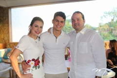 Adriana, Otávio Queiroz Filho e Otávio Queiroz