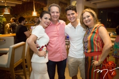 Adriana Queiroz, Cláudio Rocha, Otávio Queiroz Filho e Lenise Rocha