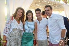 Alexandra e Marcela Pinto, com Otávio Queiroz Filho e Fred Pinto