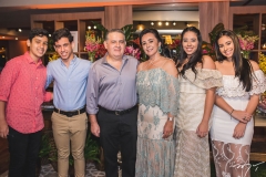 Fernando Barroso, João Vitor Duarte, Fernando e Pastora Barroso, Isabela Duarte e Beatrice Araújo