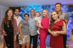 Larissa Fujita, Rodrigo Furtado, Pedro Fujita, Rogério Torres, Pedro, Sandra e Mariah Fujita e Sabino Neto