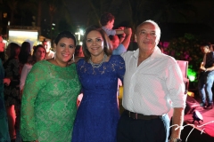 Miriam, Denise e José Bastos