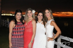 Priscila e Rebeca Leal, com Ticiana Barreira e Lívia Vieira