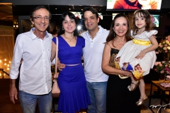 Fernando, Renata, Fernando, Cristina e Malu Bezerra
