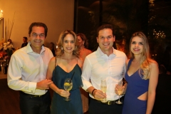 Cândido e Lina Pinheiro com Felipe e Clarissa