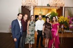 Cláudio Vale, Felipe Oquendo, Anna Gladys, Régis e Mariana Oquendo e Renata Studart