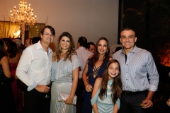 Edilson e Michelinne Pinheiro, Patrícia Studart, Rebeca e Josmário Cordeiro