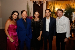 Renata Studart, Lázaro Medeiros, Flora Gil, Cláudio e Paulo Vale