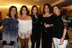 Nájla Corrêa, Silvinha Carneiro, Adriana Teixeira, Cláudia Gradvohl e Meire Helena Dias