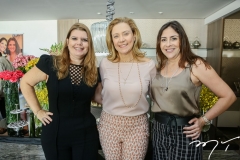 Danielle Pinheiro, Andréa Delfino e Cris Faria