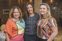 Rejane Porto, Ana Virgínia Martins e Malu Fontenele