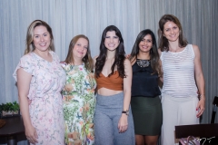 Nanete Castelo Branco, Renata Parayhba, Themis Briand, Eliane Medeiros e Carol-Harter