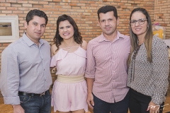 Pompeu Vasconcelos, Ticiana Brígido, Erick e Raquel Vasconcelos