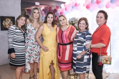 Flávia Costa Lima, Mariana, Ticiana e Cristiana Lobo, Jaqueline Maranhão e Paula Frota