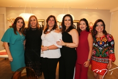 Cristiane Figueiredo, Ailza Ventura, Nara Amaral, Andrea Rios, Maria Lúcia Negrão e Silvinha Carneiro