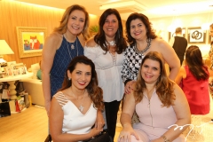 Márcia Travessoni, Andréa Delfino, Nara Amaral, Bebel Ciasca e Danielle Pinheiro