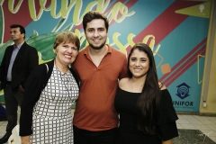 Joane Soares, Davi Soares e Carolina Mourão