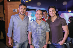 Gustavo Cruz, Daniel Meireles e Flávio Ribeiro
