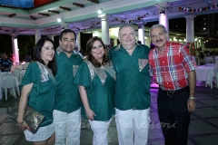 Fátima e Jardson Cruz, Eveline e Pedro Jorge Medeiros e Walter Cavalcante
