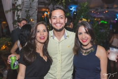 Bruna Marques, André Luiz e Carol Trajano