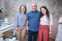 Vanessa, Rômulo e Clarissa Thiers