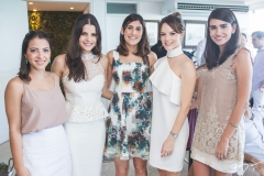 Lia Vieira, Priscilla Ximenes, Aline Medeiros, Paulinha Sampaio e Larissa Luz