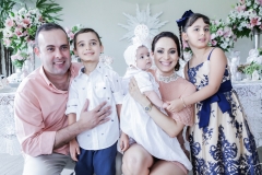 Célio, Breno, Lara, Juliana e Maria Tereza Gurgel