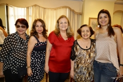 Edla Araujo, Ana Maria Philomeno, Ticiana Philomeno, Lise de Almeida e Larissa Santana