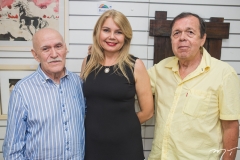José Augusto Lopes, Marcirlene Pinheiro e Flávio Torres