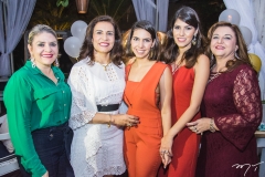 Eliana Garcia, Márcia Teixeira, Carla Laprovitera, Flávia Laprovitera e Jacqueline Simões