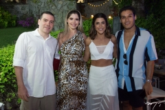 Cristiano Cardoso, Natália Queiroz, Clarissa Aguiar e Fellipe Torres