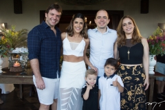 Paulo Porto, Clarissa Aguiar, Nilton, Rina, Murilo e Rafael Andrade