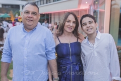 Diogo, Amália e Lucas Lustosa
