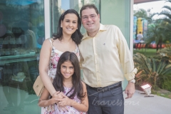 Priscila, Júlia e Roberto Ramos